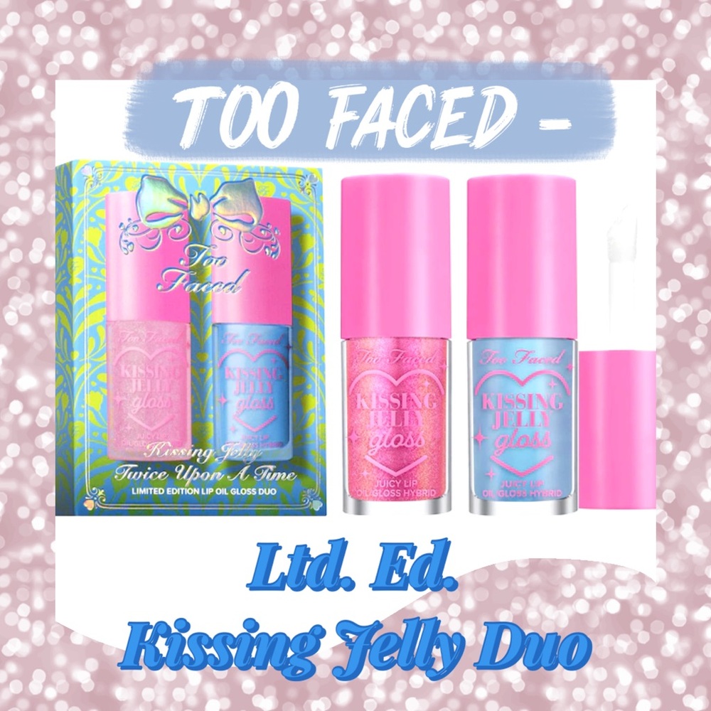 LTD.EDITION< Too Faced Kissing Jelly Gloss Duo - 
Perfect🎁